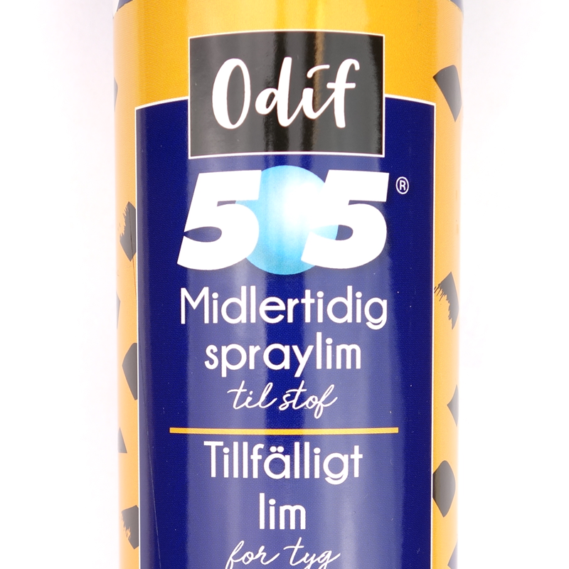 Sammenbrud Alt det bedste Almindelig Odif Midlertidig Spraylim 505 - 250 ml - Stofflykke.no